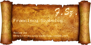 Franciscy Szabolcs névjegykártya